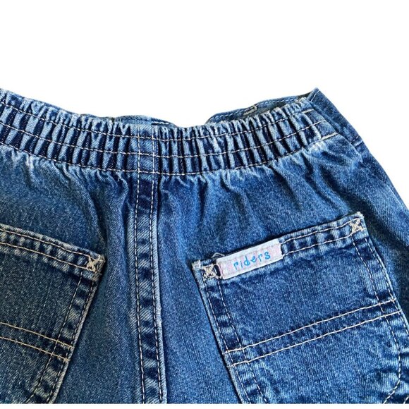 Vintage Riders Emboidered Medium Wash Jean Shorts - Picture 5 of 5